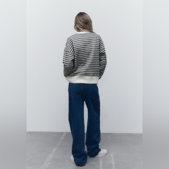 ZARA STRIPPED SWEATER - Picture 3 of 11